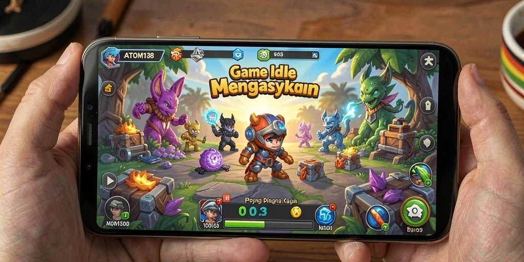 Gameplay seru ATOM138 dengan elemen Idle yang menarik.