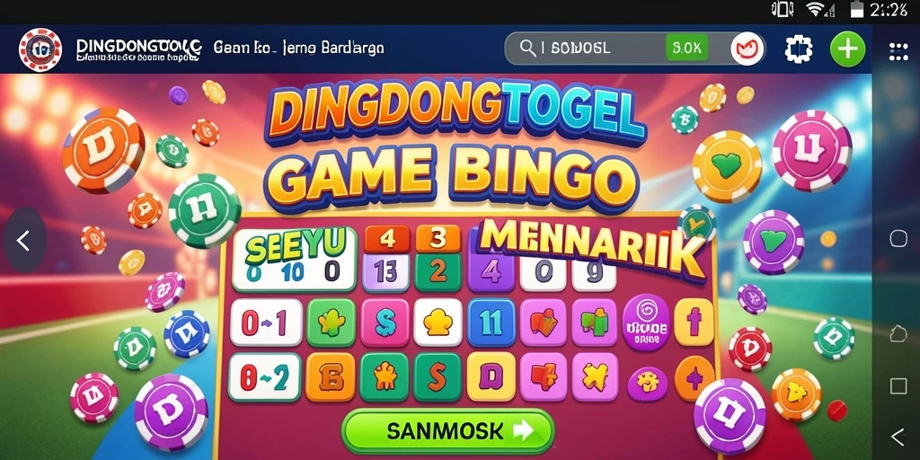 Tampilan gameplay DINGDONGTOGEL yang menarik dan penuh warna.