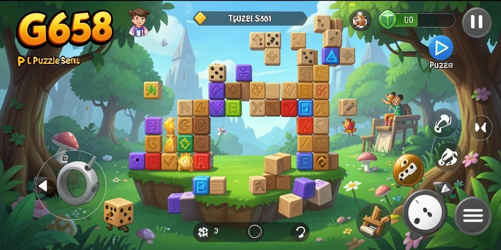 Screenshot G668 menampilkan gameplay Puzzle yang menantang dan interaktif.