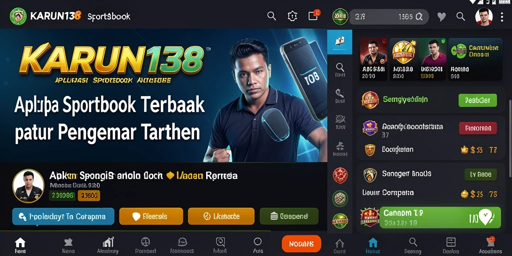 Tampilan menarik dari gameplay Sportsbook KARUN138.