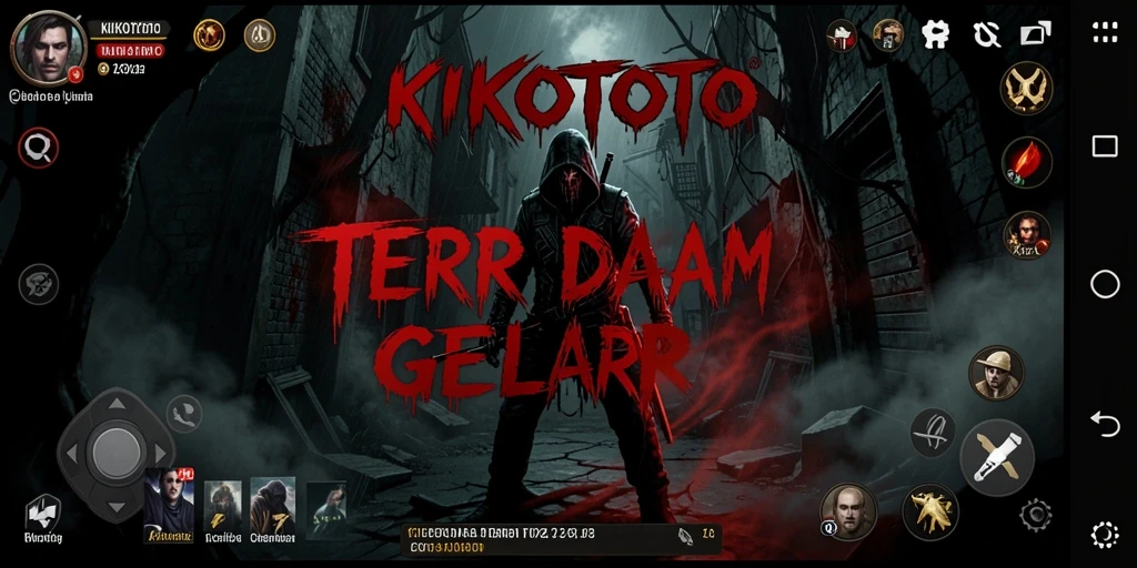 Screenshot KIKOTOTO menampilkan suasana mencekam dalam gameplay Horror.