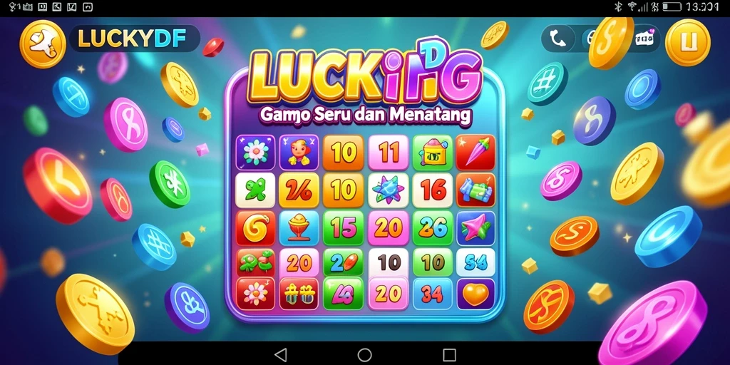 Screenshot gameplay LUCKYDF menampilkan suasana bermain Bingo yang seru.