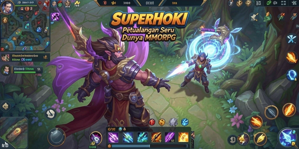 Tampilan gameplay <strong>SUPERHOKI</strong> yang memukau dan penuh aksi.