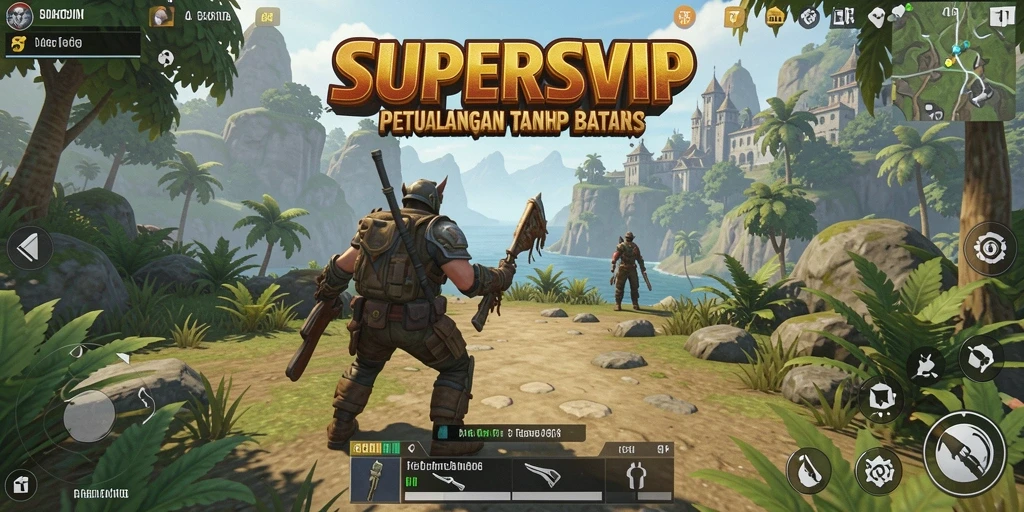Tangkapan layar yang menampilkan petualangan seru di SUPERSVIP.