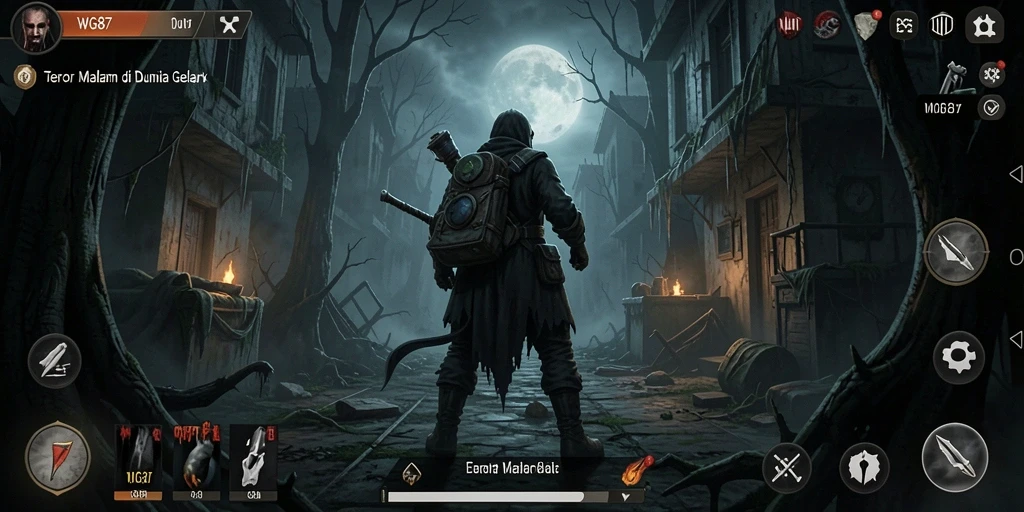 Tampilan gameplay WG87 yang menegangkan dan menyeramkan.